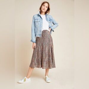 ANTHROPOLOGIE MAEVE Freya Midi Skirt